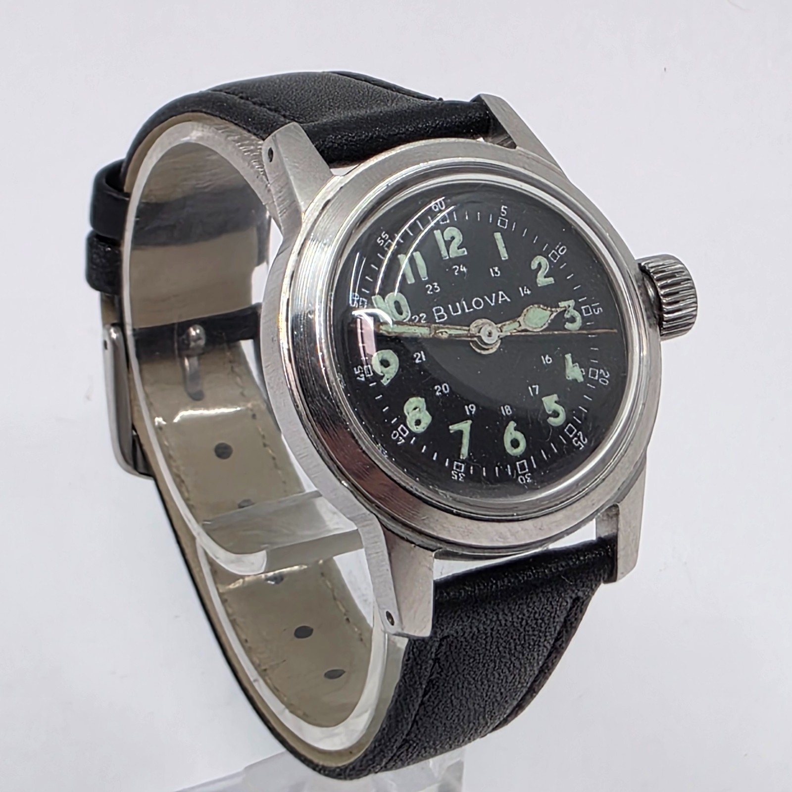 1959 Bulova MIL-W-3818A Hack US Military Issued Stainless Steel Wristwatch