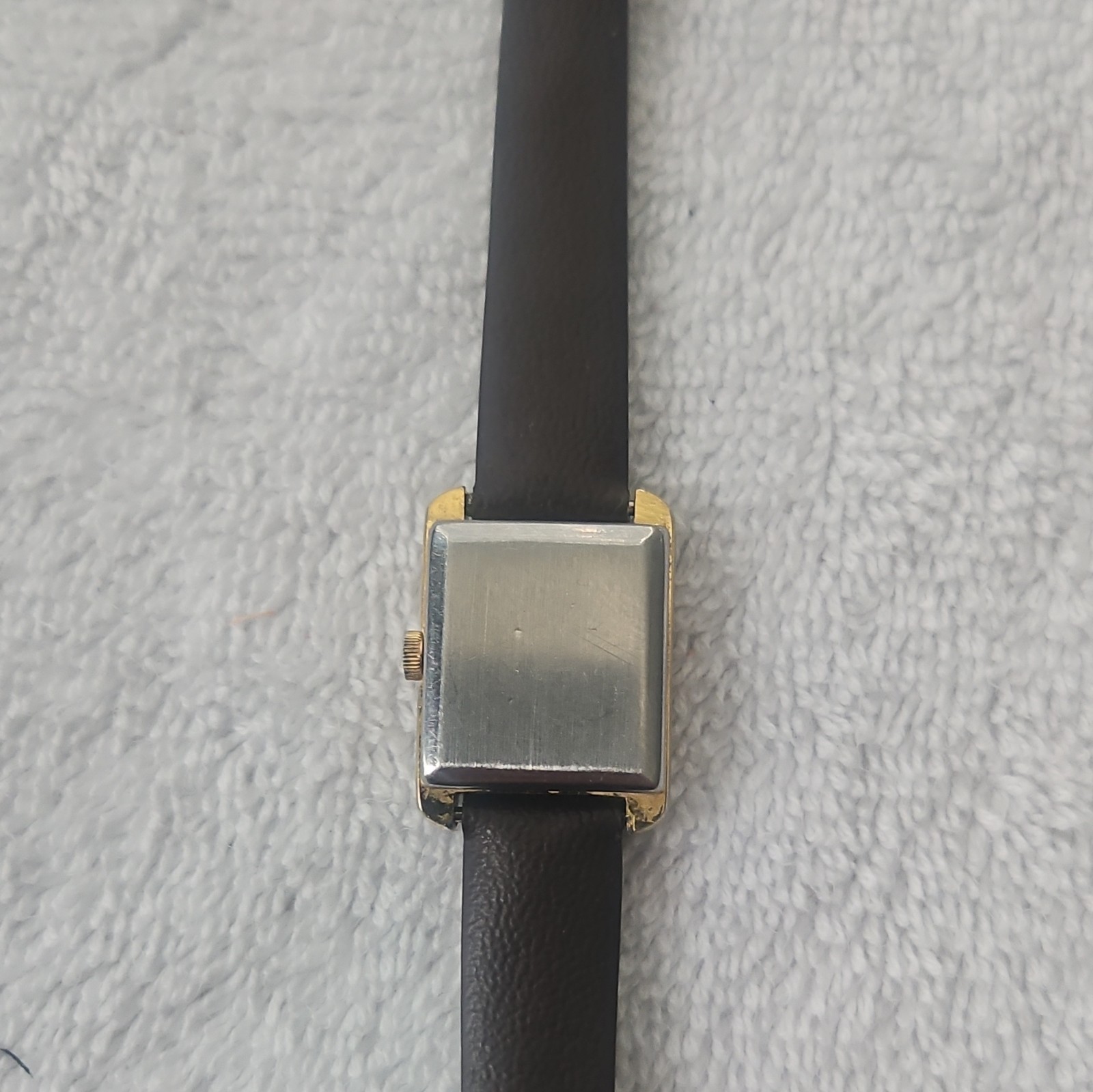 Kronotron Women’s Mechanical Rectangular Dress Watch White Roman Dial
