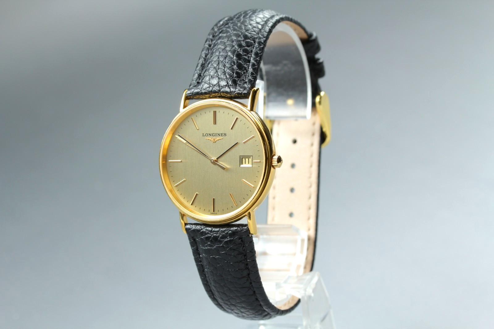 [Near MINT] Longines Grand Classic L4.720.2 Gold Dial Date Quartz Men’s Watch JP