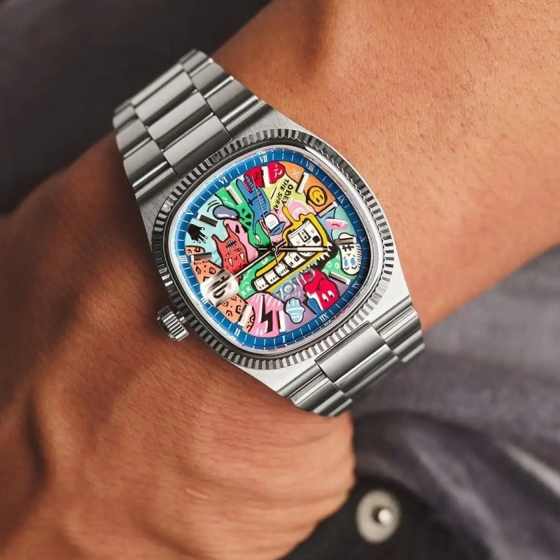 CILOA Painted Dial Men’s Watch Quartz Authentic 3ATM Stainless Steel