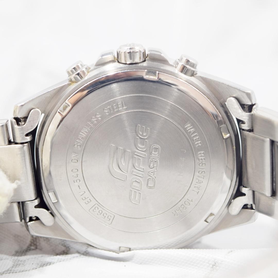 Casio Edifice EFV-540 Chronograph Retrograde Quartz Black Mens Watch Japan