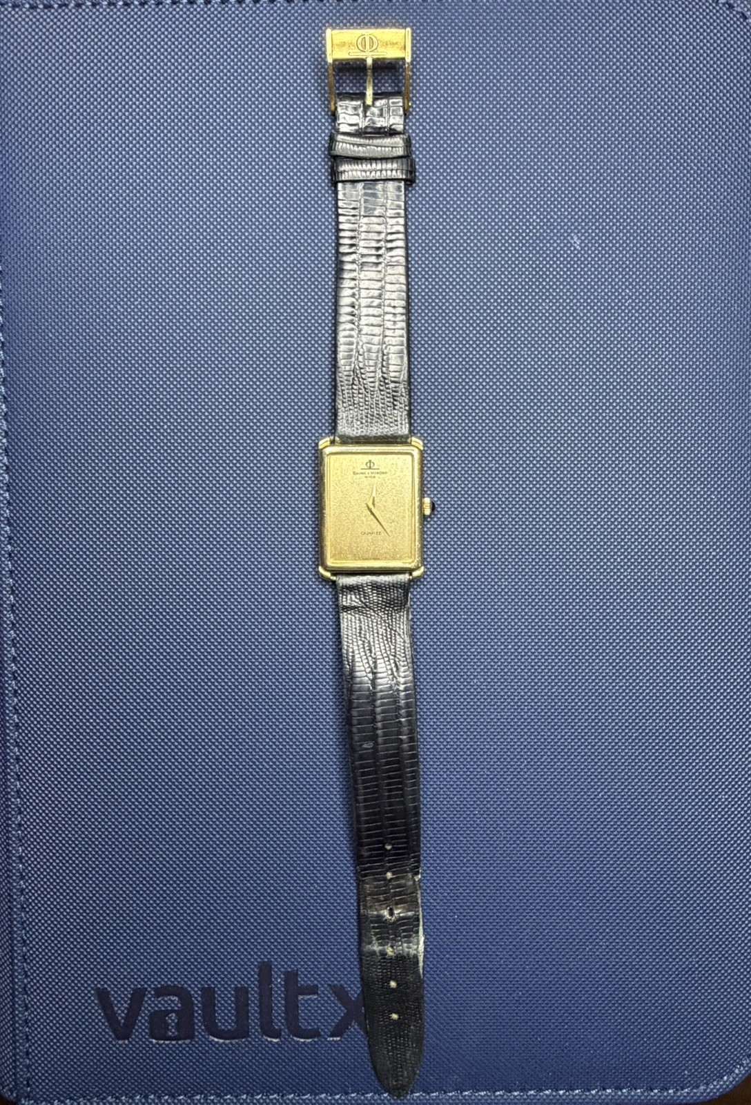 Baume & Mercier Geneve 14k Tank w/ BOX + PAPERS