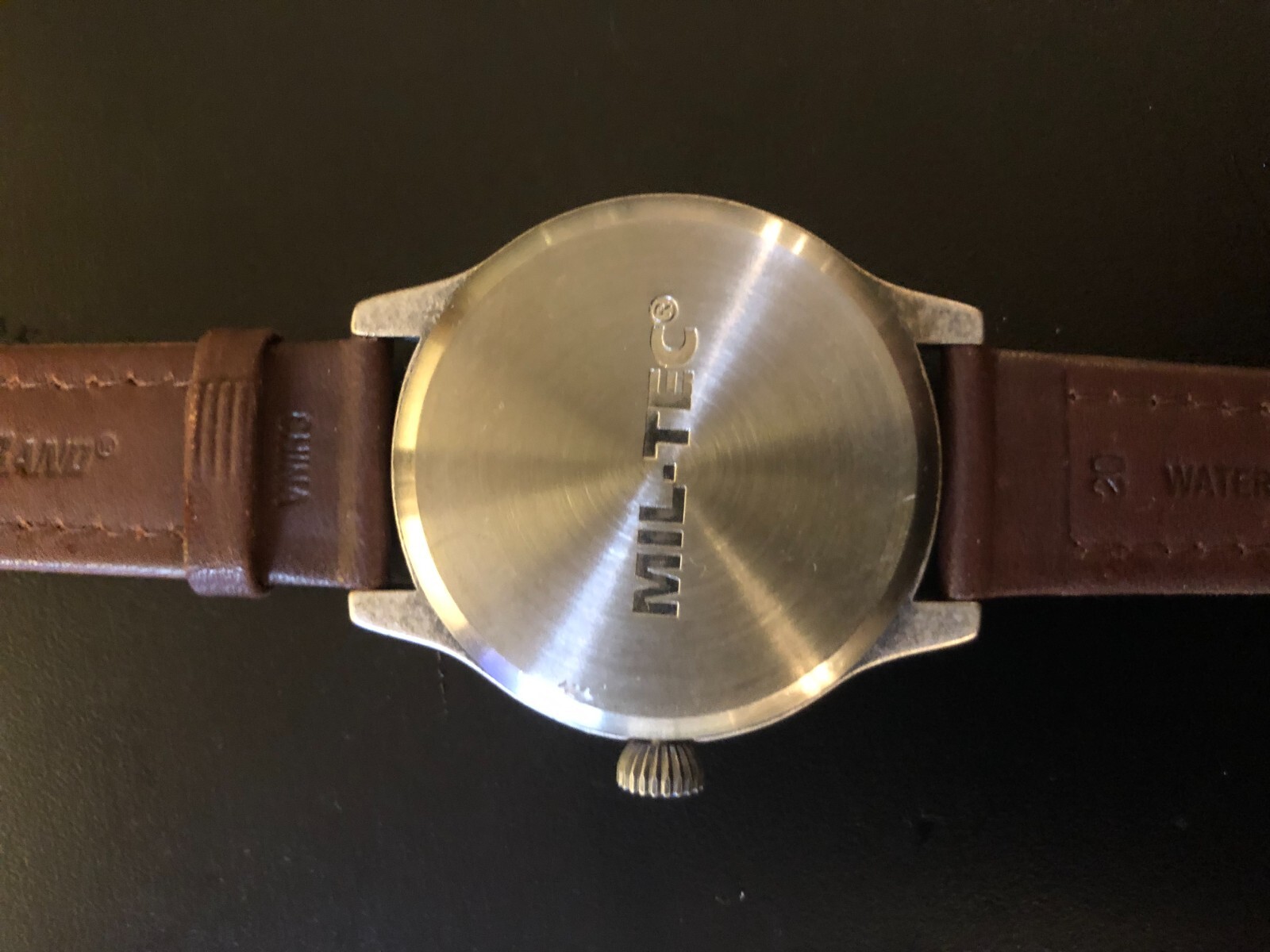 MIL-TEC Vintage Flieger Pilot Flight Aviation, AVIATOR – Leather Band, Quartz