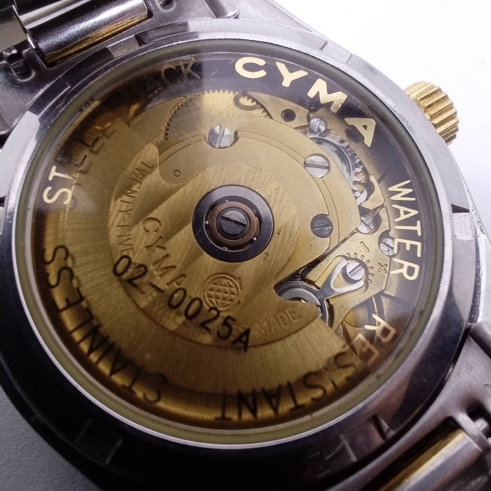 CYMA 1862 vintage Auto,Sapphire Crystal N-Mint, sharp fluted bezel,Unisex-Adults