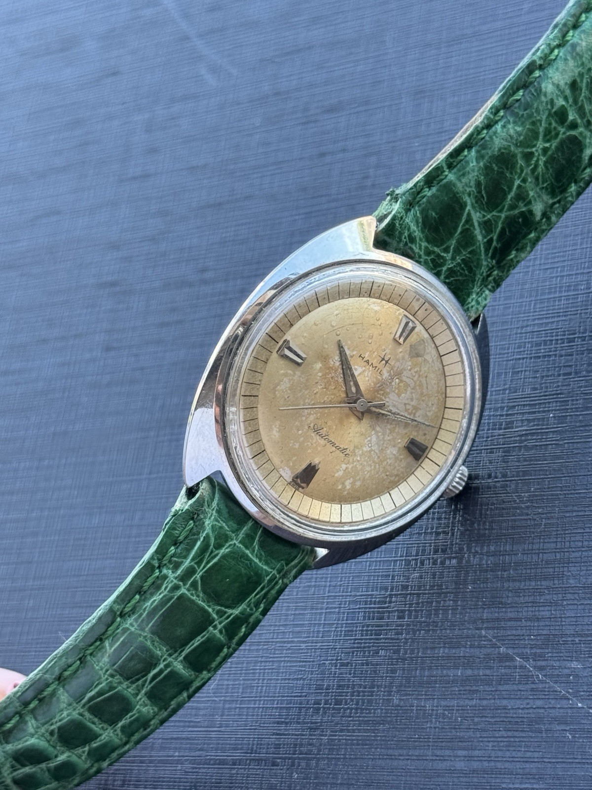 Vintage Hamilton 4000-3 Automatic Eta 2451 Mens 35.5mm Swiss Made Years 1960