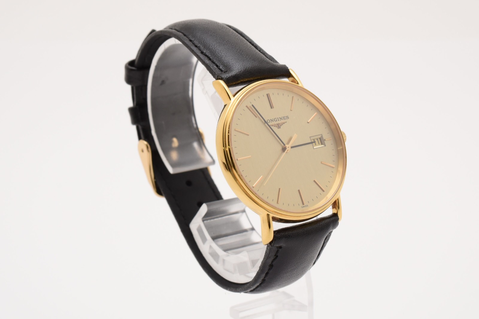 【 NEAR MINT 】 Longines Grand Classic L4.720.2 Gold Dial Date Quartz Men’s Watch