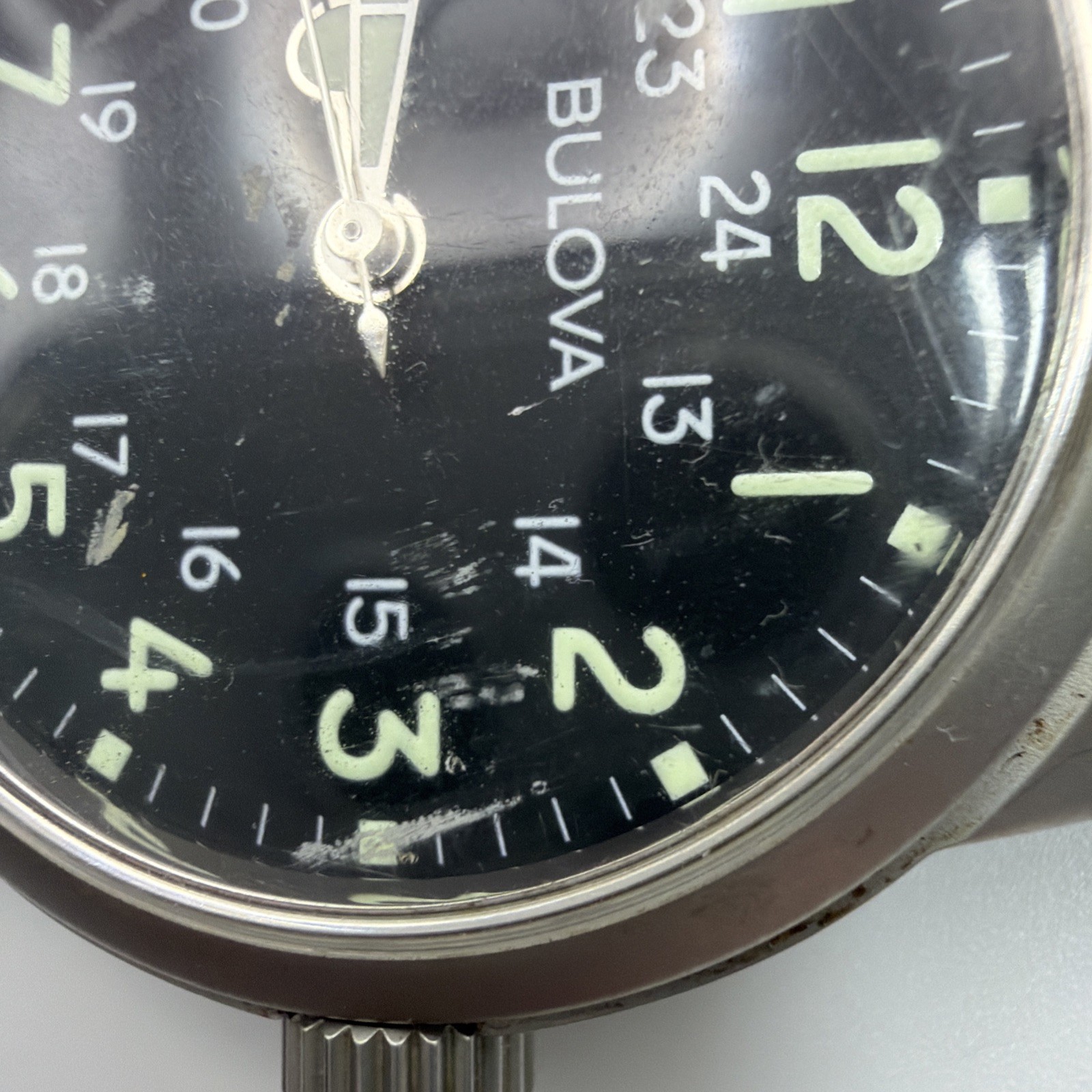 Bulova Hack Watch 96A19 Swiss Limited Edition WWII Replica 38mm Quartz UNTESTED