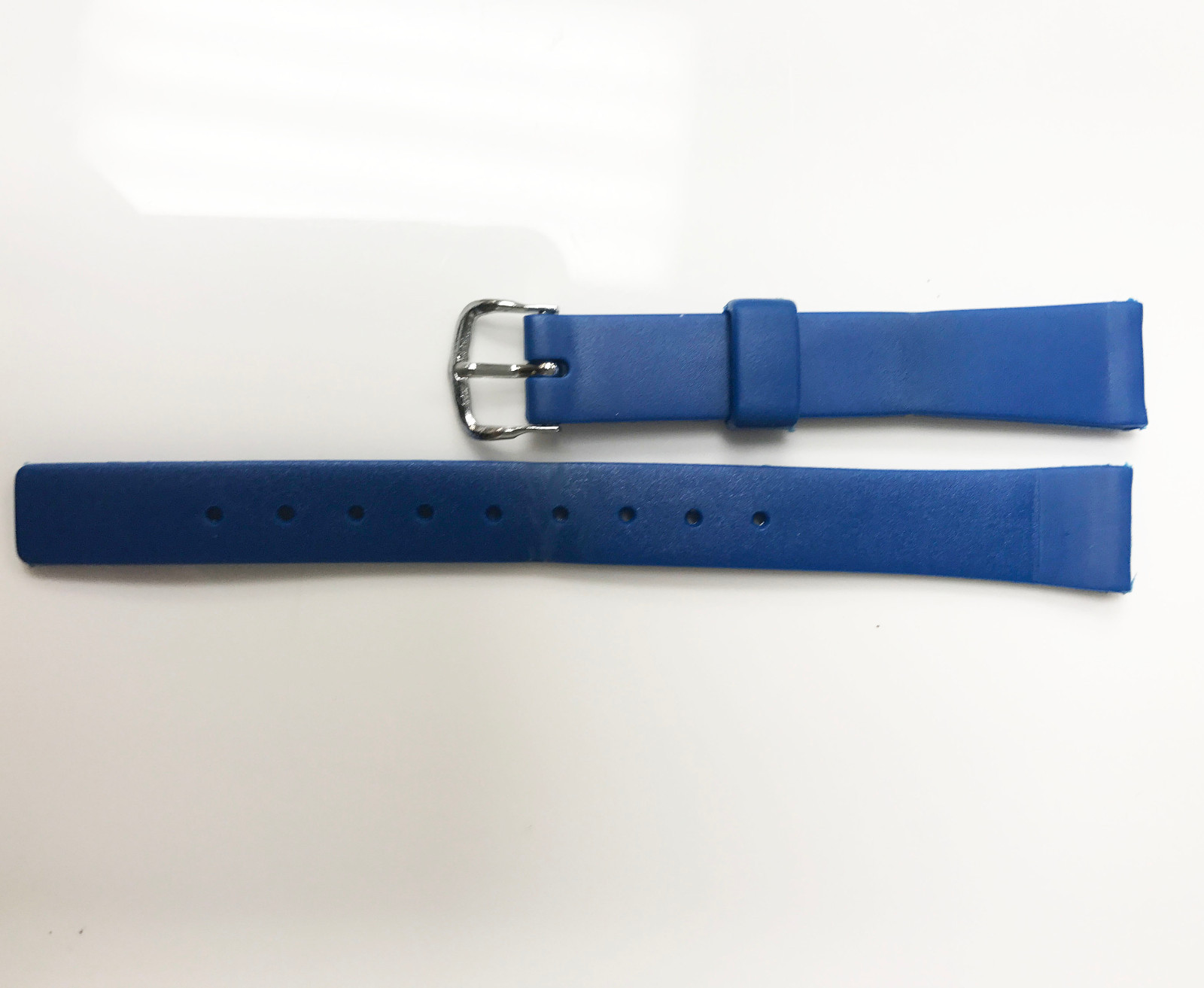 PLASTIC BLUE TONE 13.5MM BAND BRAND NEW ONE KEEPER STAINLESS STEEL SILVER BUCKLE