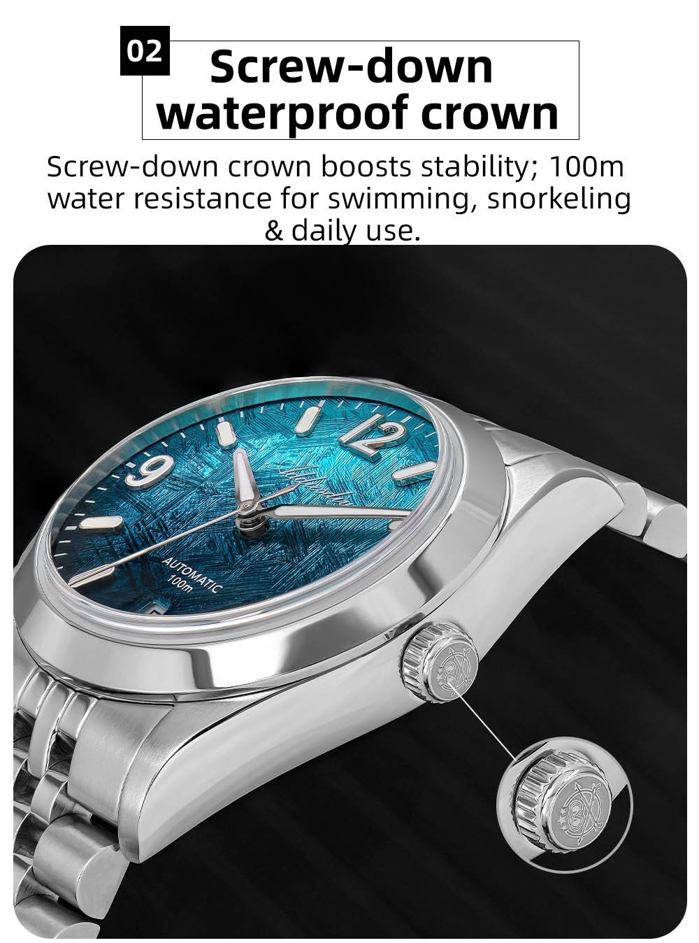 ADDIESDIVE AD2547 39mm Automatic Watch Purple Waterproof Citizen Miyota New