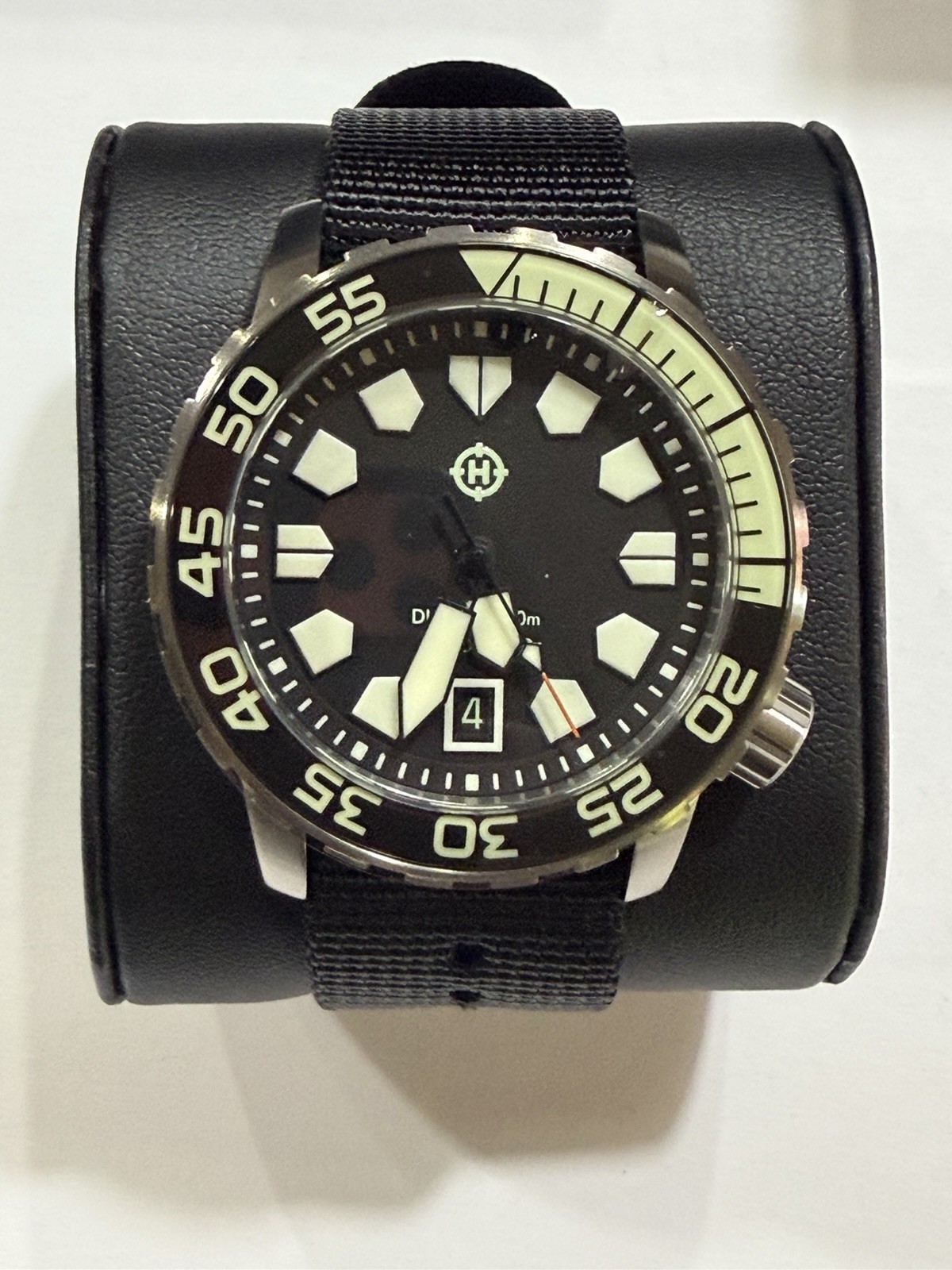 NIB- HELM KHURABURI Titanium Case & Bracelet- Black dial