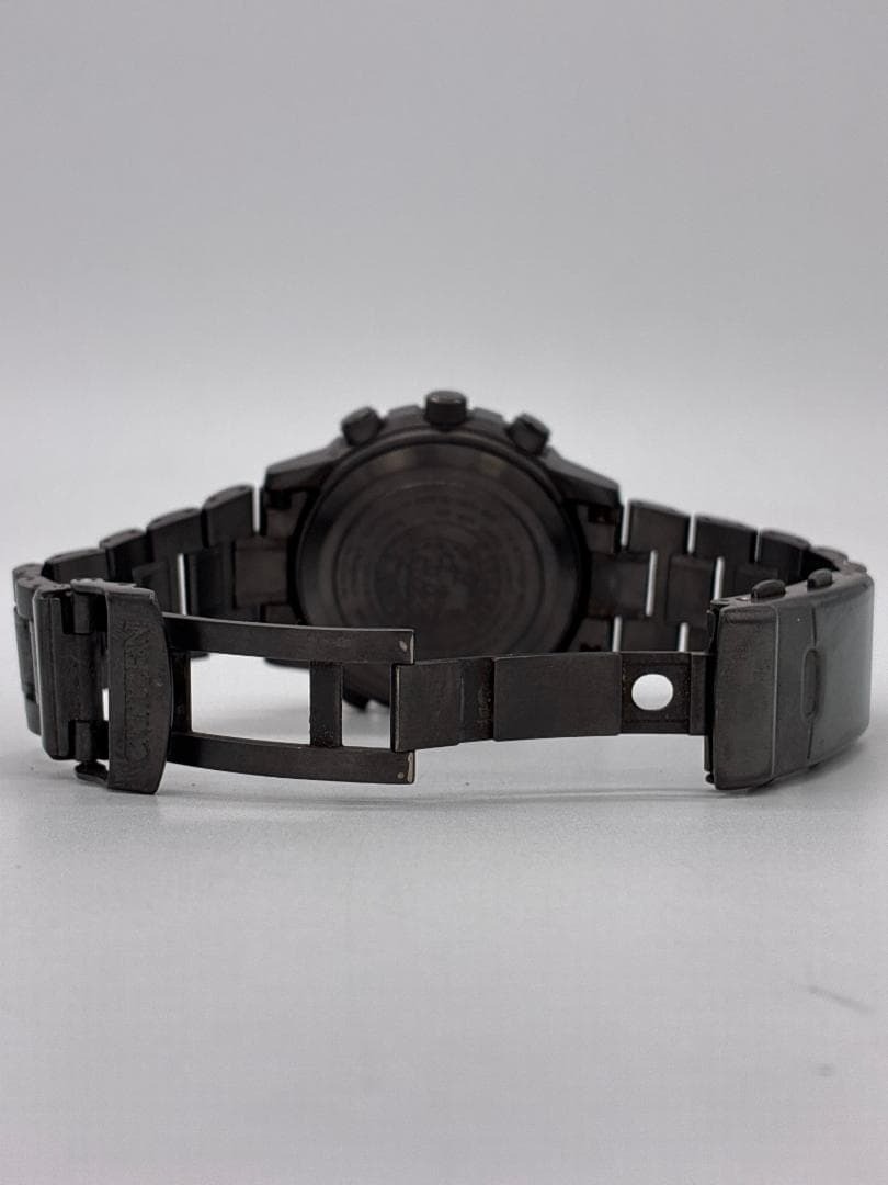 Working CITIZEN Eco Drive U680 T01969 Chronograph Solar Radio Wave Men’s Watch W