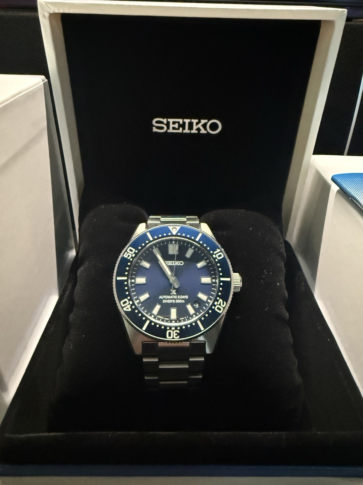 Seiko SPB451 Automatic Diver 300m Blue Dial/Bezel Stainless Steel Bracelet