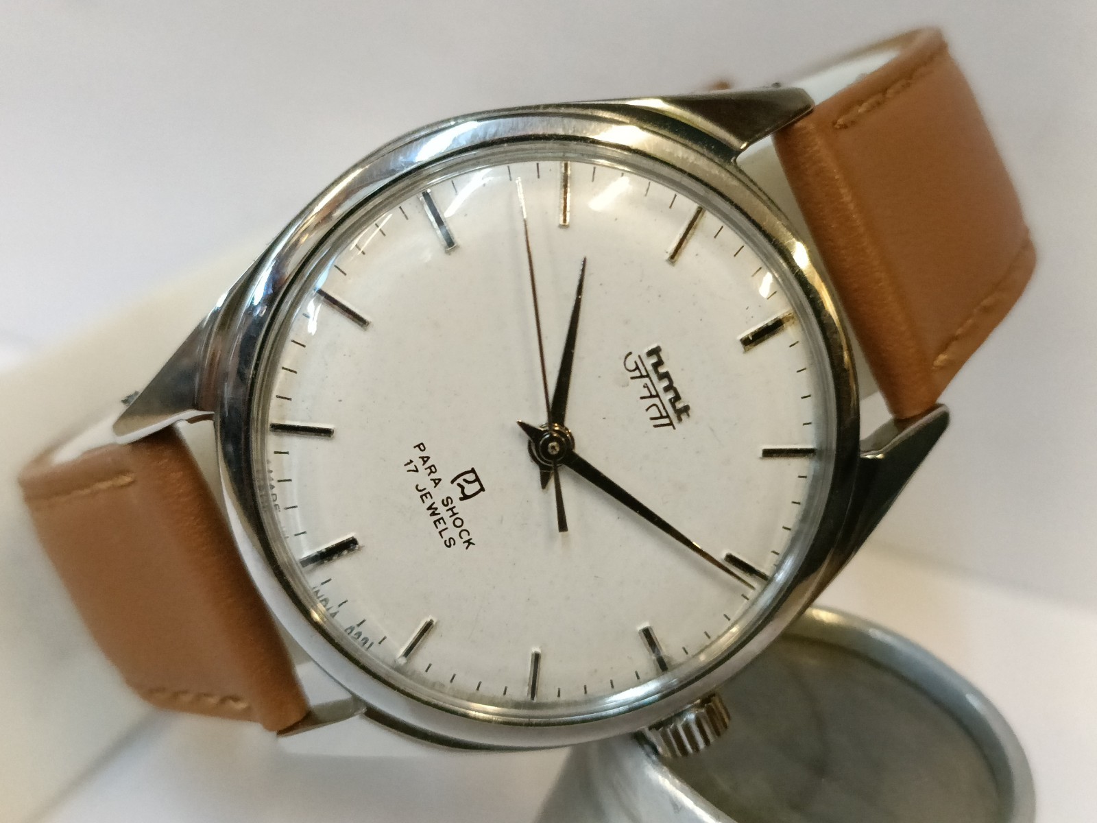 ORIGINAL HMT JANATA 17J WINDING WHITE DIAL 0231 INDIA MEN’S WORKING CONDITION