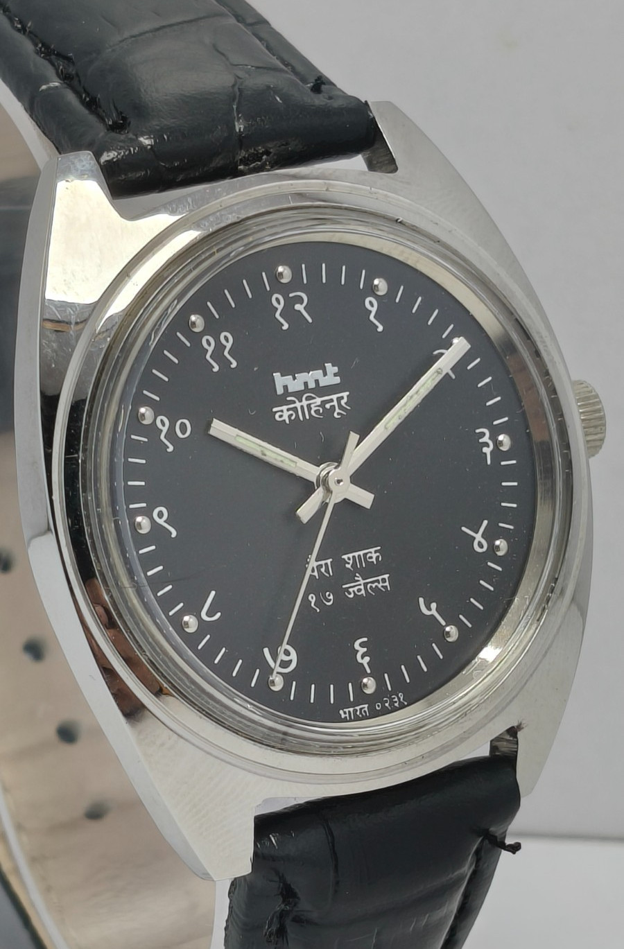 HMT Kohinooor Devnagri Winding Wrist Watch For Men’s In Working Condition