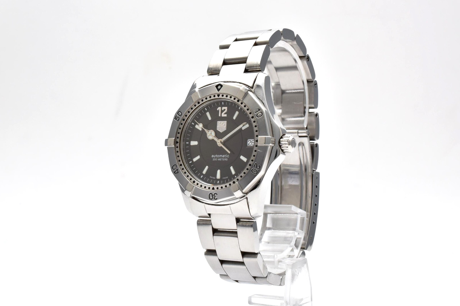 TAG HEUER 2000 WK2118-0 Vintage Automatic Men’s Watch Black Dial 38mm