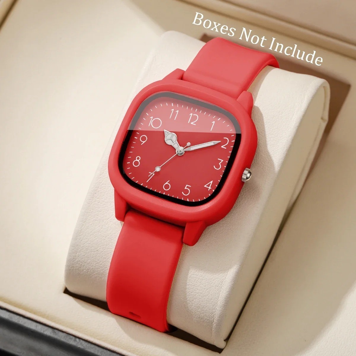 Stainless Steel Women Wristwatches Silicone Ladies Watches Quartz Watch Gif