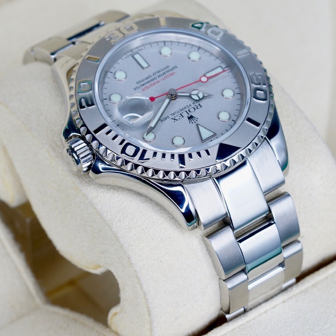 Rolex 16622 Yacht-Master 40 PLATINUM Grey Dial Stainless Steel 40mm
