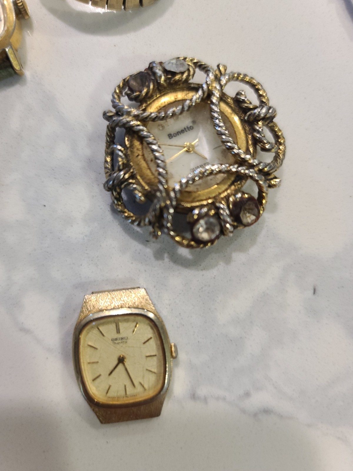 Vintage Watch Lot Timex Benrus Seiko Pulsar Waltham Accurist Parts/Repair 20+