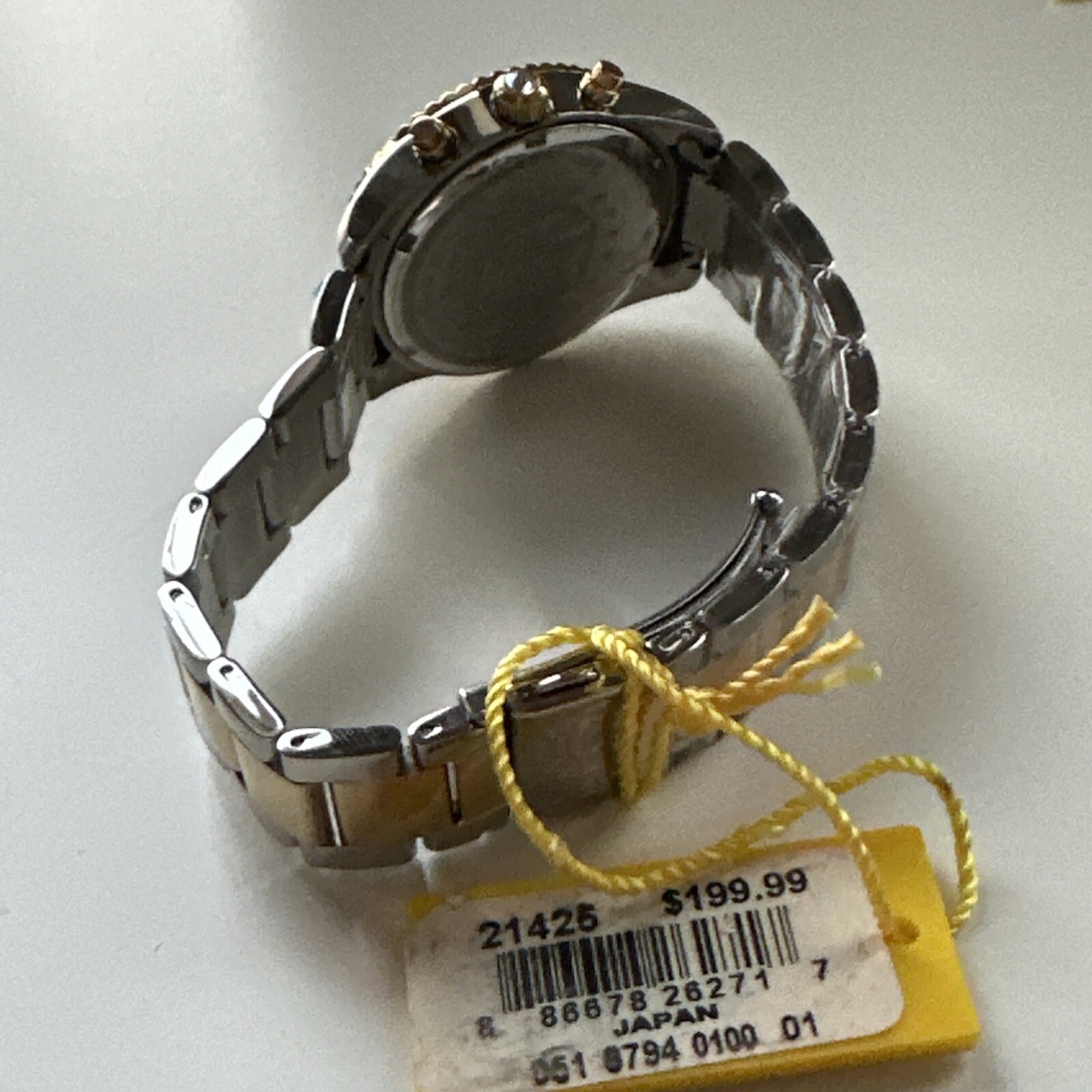 INVICTA Gold Tone Stainless Quartz Chronograph Watch 21425