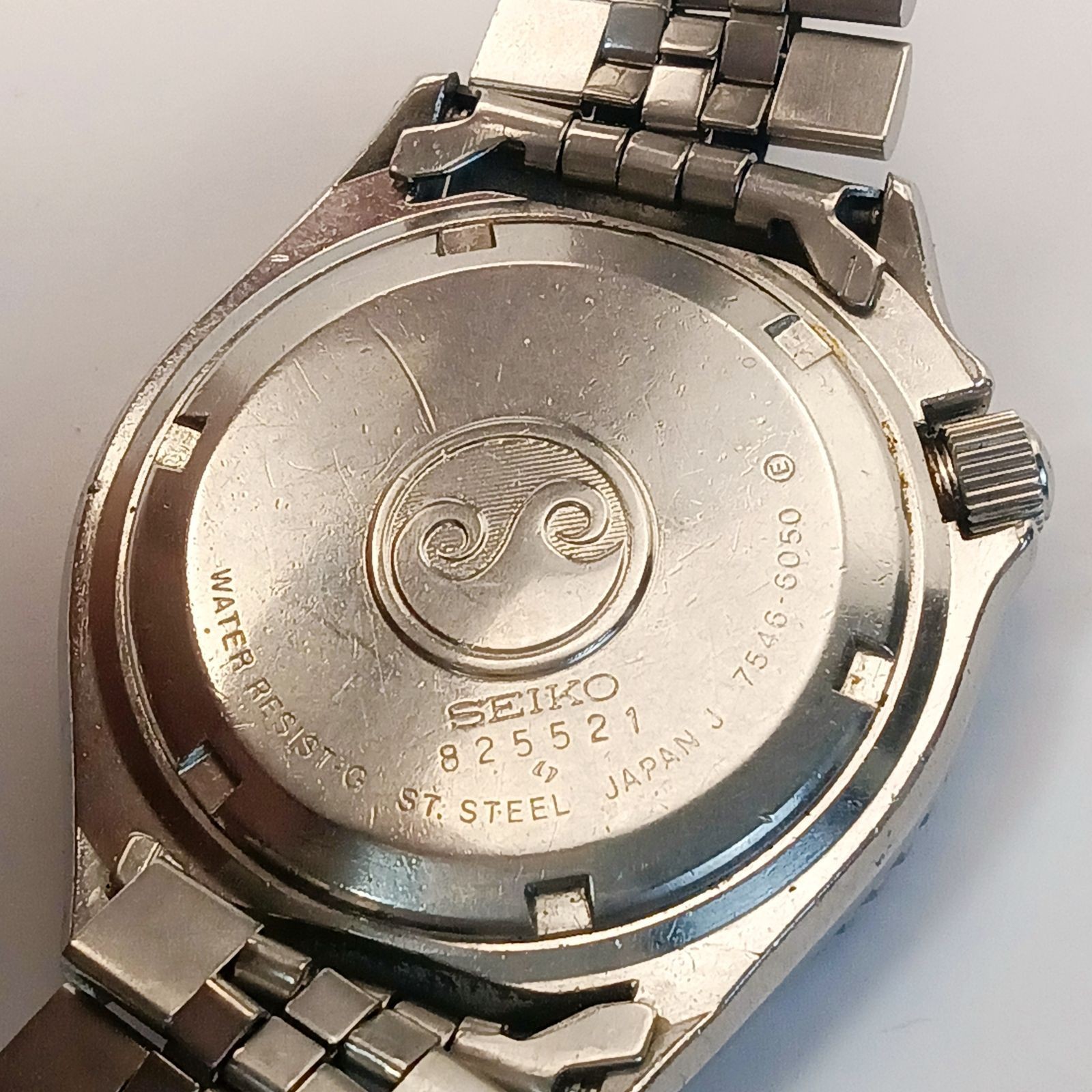 SEIKO Silver Wave Z Diver Style Quartz Watch Black Dial 1970’s Used Japan