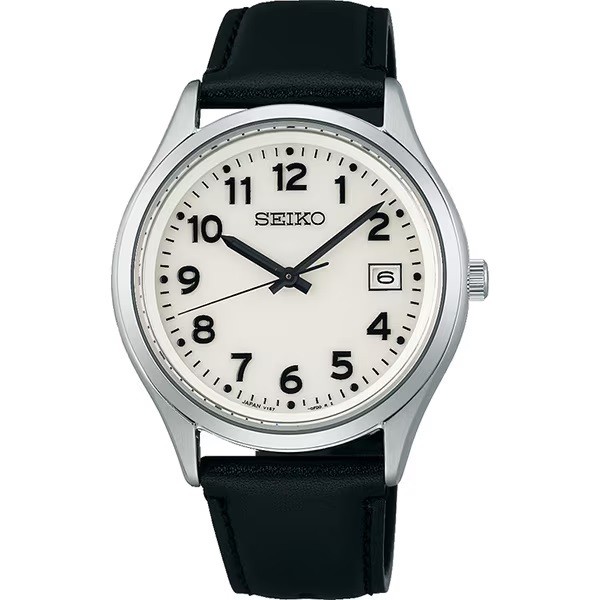 SEIKO SBPX157 Solar Men’s Watch JDM Full Lumi Dial Sapphire 10bar Leather Strap