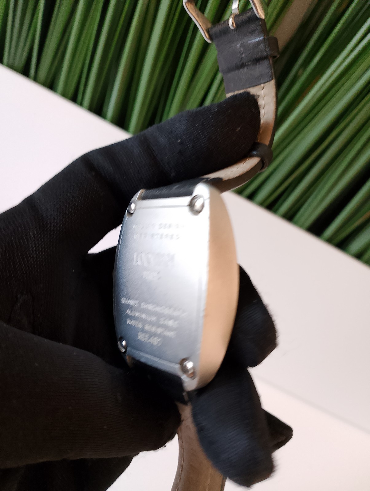 LOCMAN SPORT SILVER-GRAY CHRONOGRAPH WATCH Model 487 New Battery Installed!
