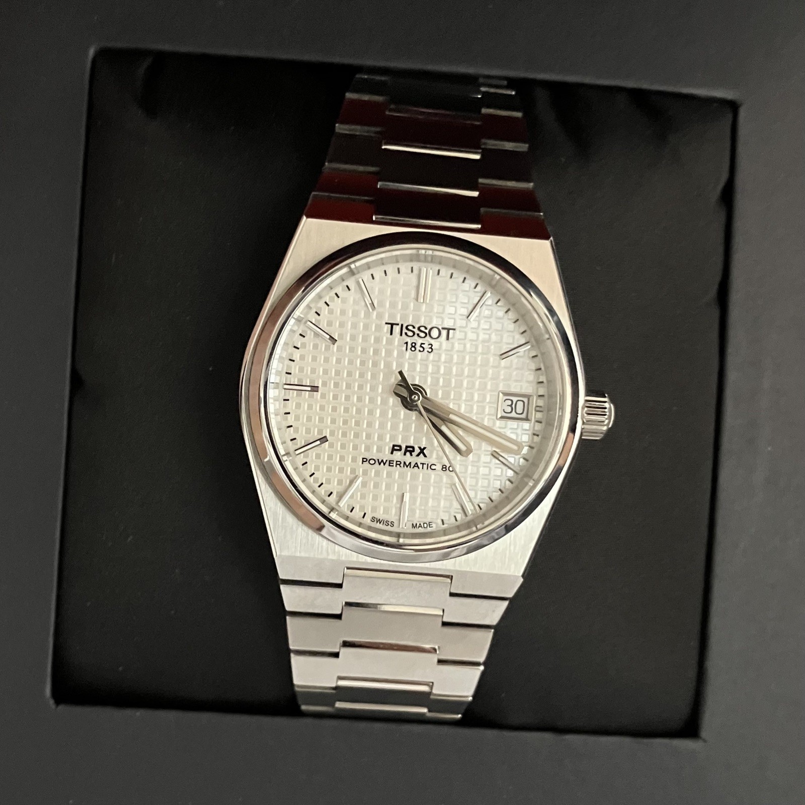 TISSOT T1372071111100 PRX AUTO 35MM MOTHER OF PEARL DIAL T137.207.11.111.00