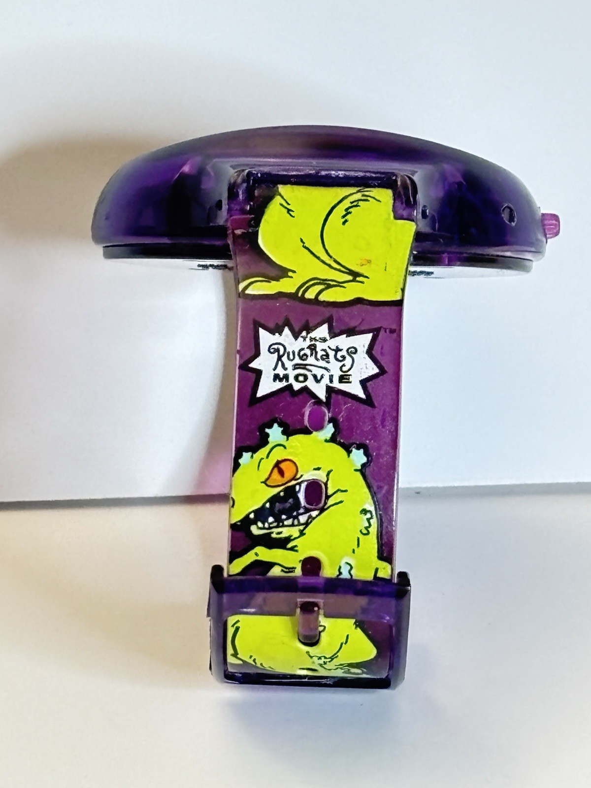Vintage 1998 Rugrats Movie Reptar Watch 9″ Burger King Untested Needs Batteries