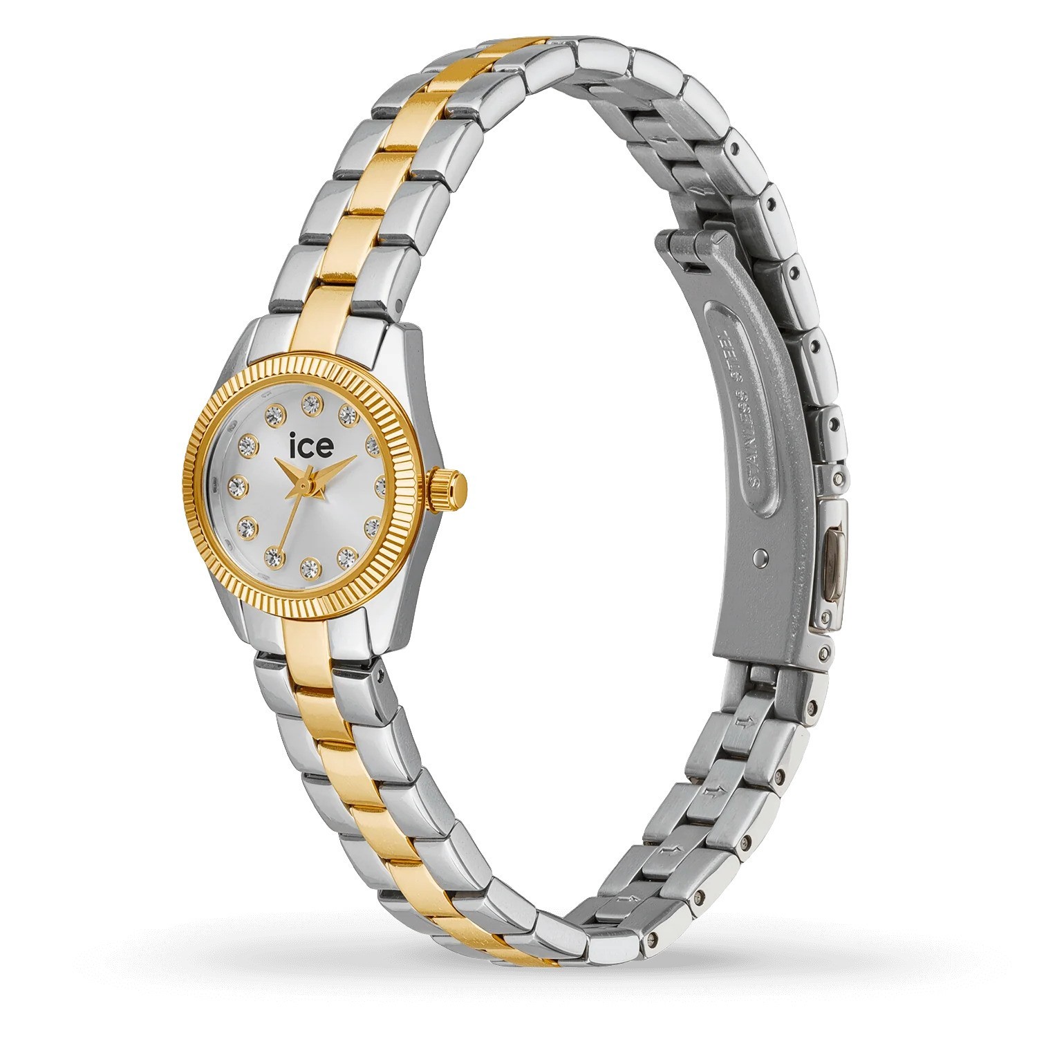 Ice Watch Multicolour Womens Analogue Watch Ice Mimi – Silver Gold 025537