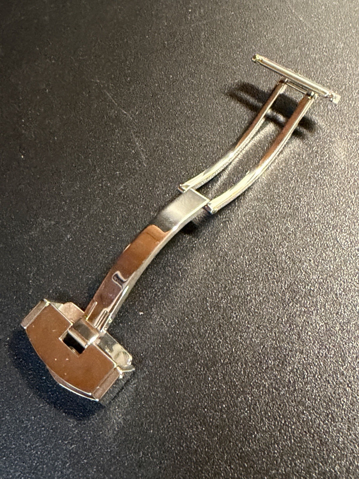 Zenith Original Steel Folding Clasp 13.3mm Folding Clasp Buckle NOS