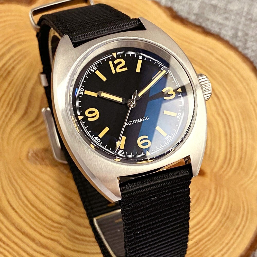 20ATM Diver Watch Men Automatic Miyota 36mm AR Sapphire Lume Screw Crown Reloj