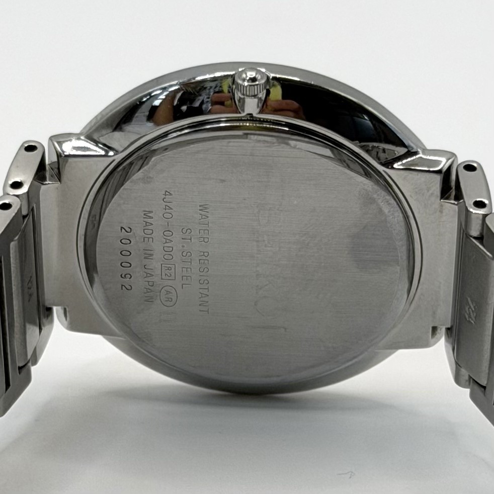 New battery operational SEIKO Dolce Roman Index Mother of Pearl Combo Quartz QZ