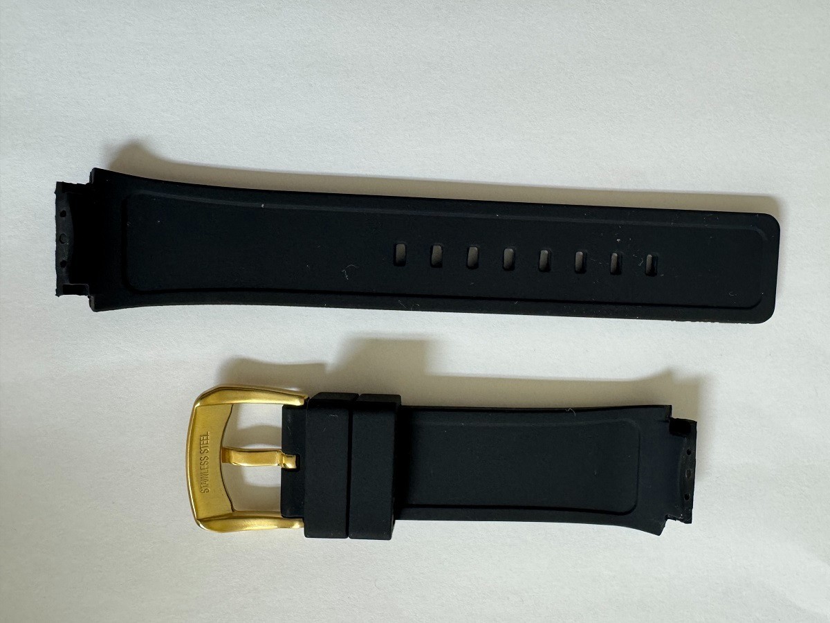 Men’s Swiss Legend Maverick 40052 Silicone/Rubber Black band strap