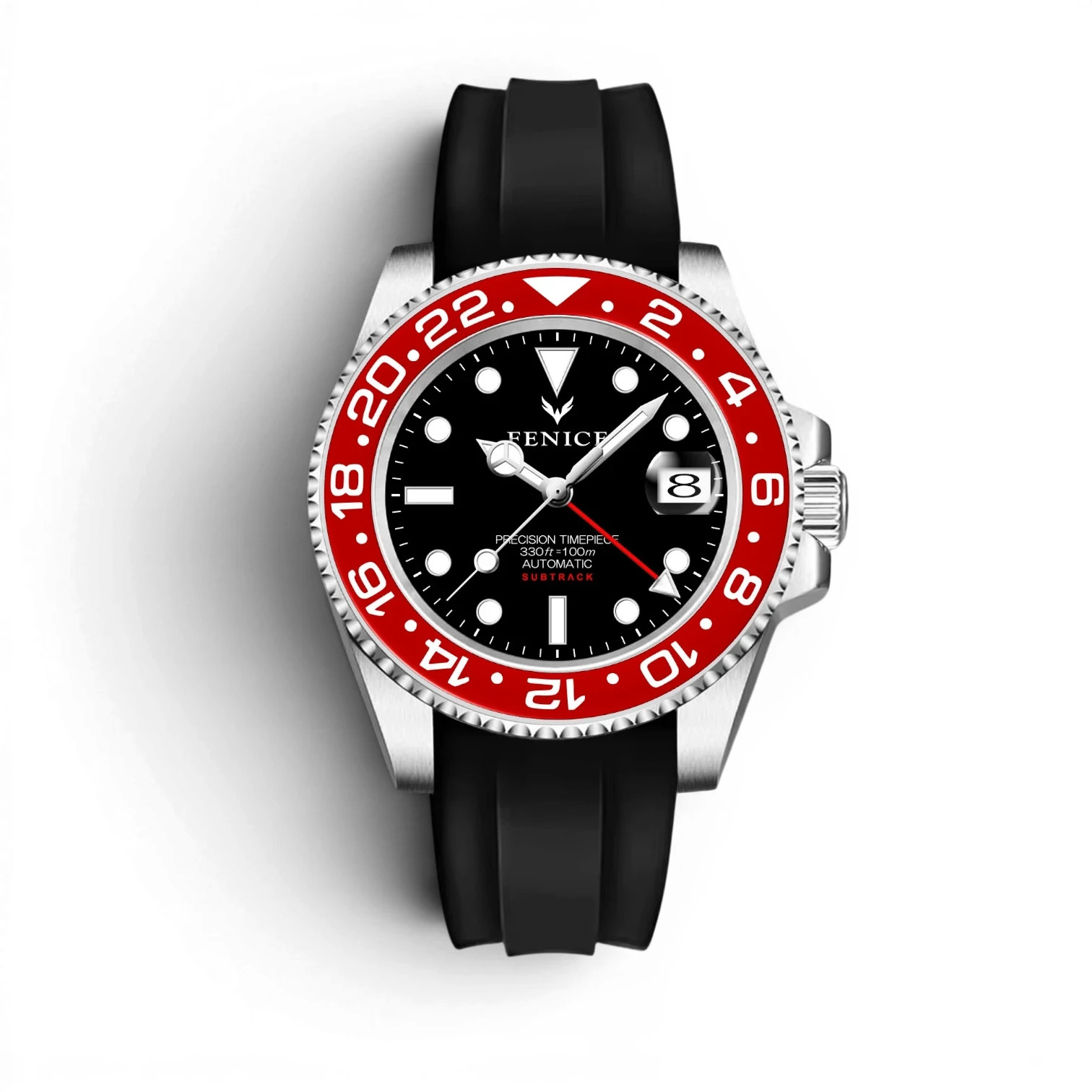 Fenice Subtrack GMT Automatic Watch NH34 10ATM Stainless Steel 40mm