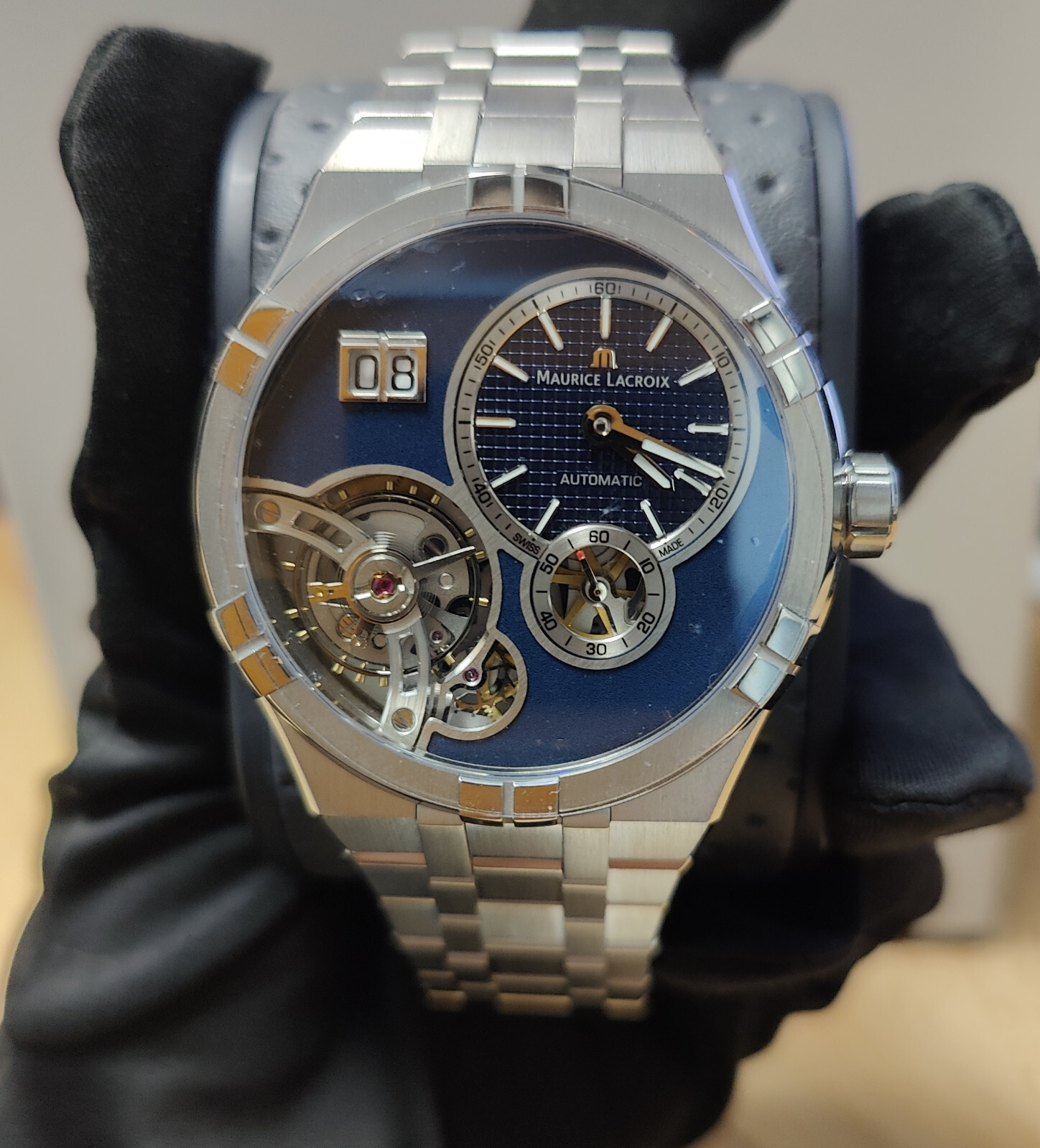 Maurice Lacroix Aikon Master Grand Date Automatic 45mm AI6118-SS00E-430-C