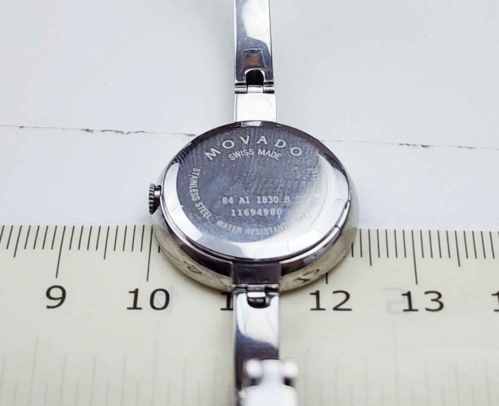 Women’s SWISS Watch MOVADO “Bela” 84.A1.1830S. Marked Diamonds Case. Small Wrist