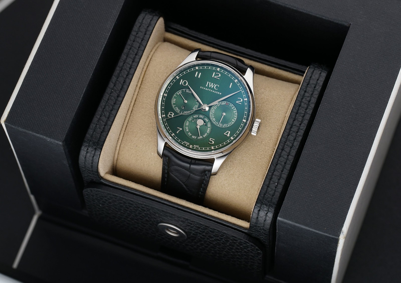 IWC Portuguese 42mm Perpetual Calendar Green Dial IW344207 – 2023