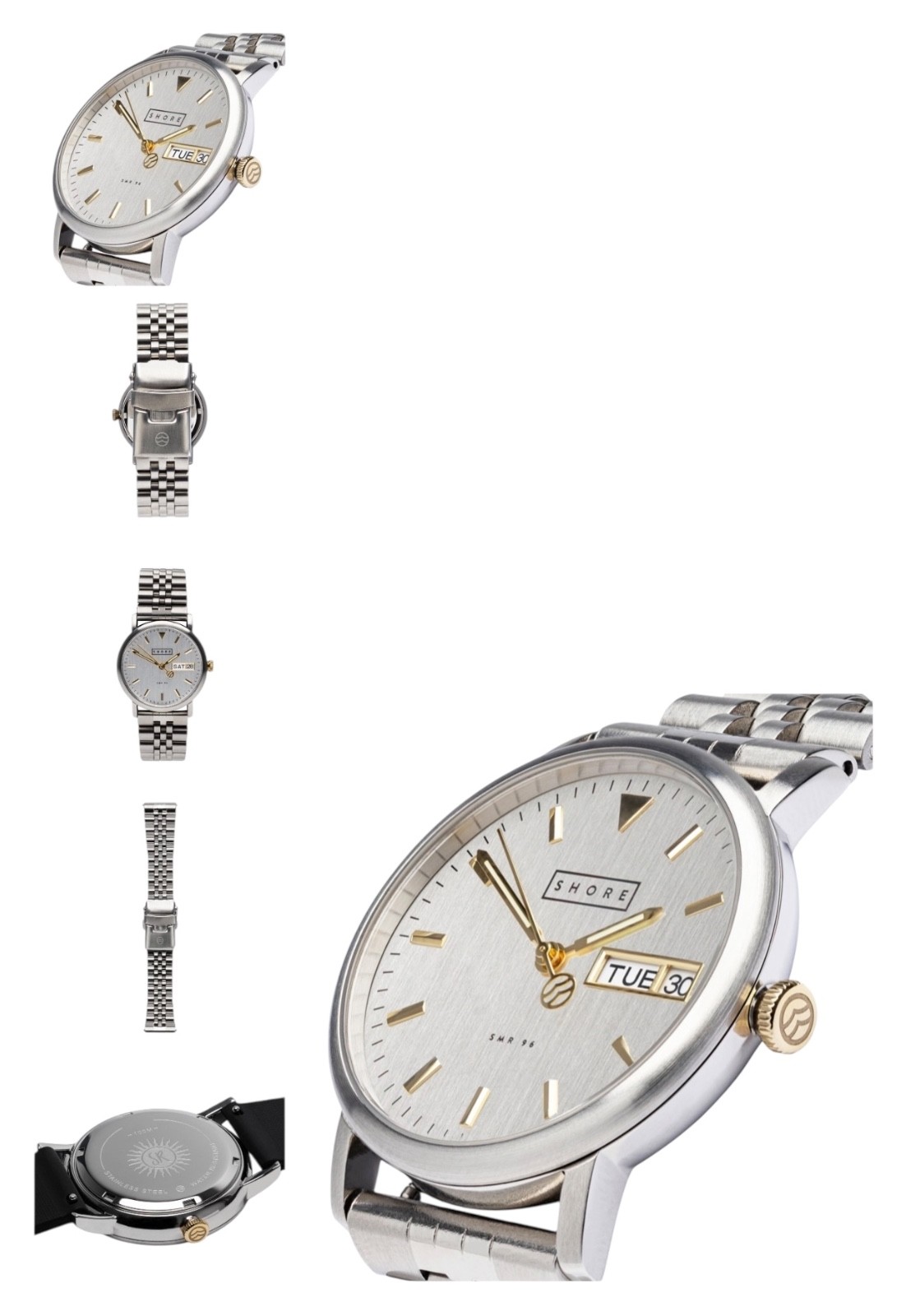 Shore Project X Sommer Ray Watch With Silver & White Multicolor Band
