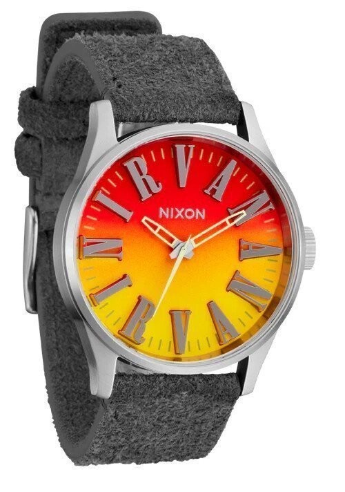 Nixon Nirvana Sentry Leather Band Quartz 42mm Unisex Watch A1418-5274-00