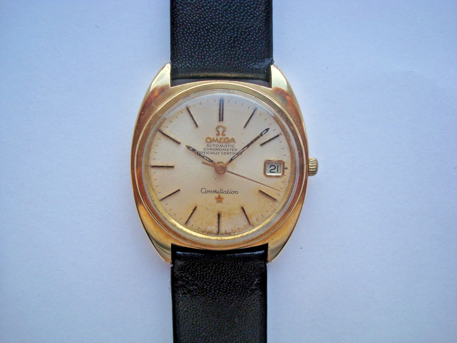 Omega Constellation Chronometer 561 Mens Automatic Watch 24j. 5 Pos. Date Runs
