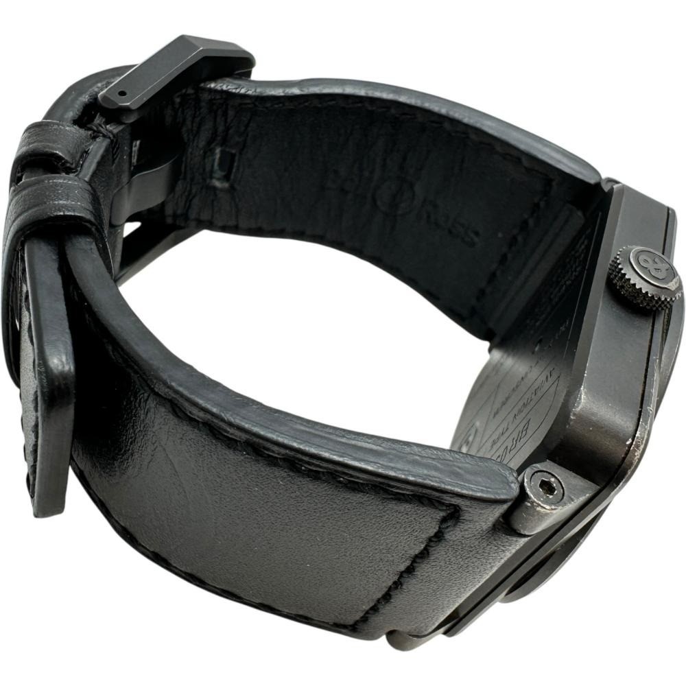 Bell Ross BR03-92 Phantom Black Automatic 42mm Date Leather Men’s Watch