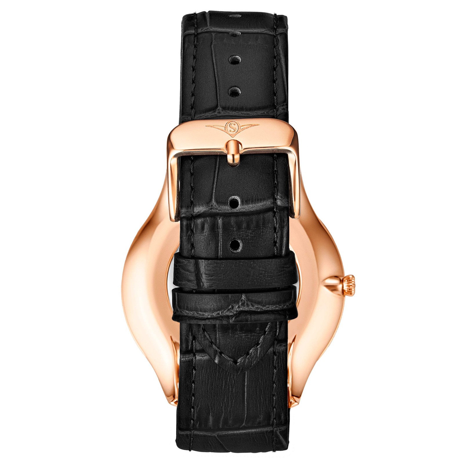 Symphony Black/Leather/Black Dial/Rose/Rose Case | Black Dial Wristwatch 3984.4