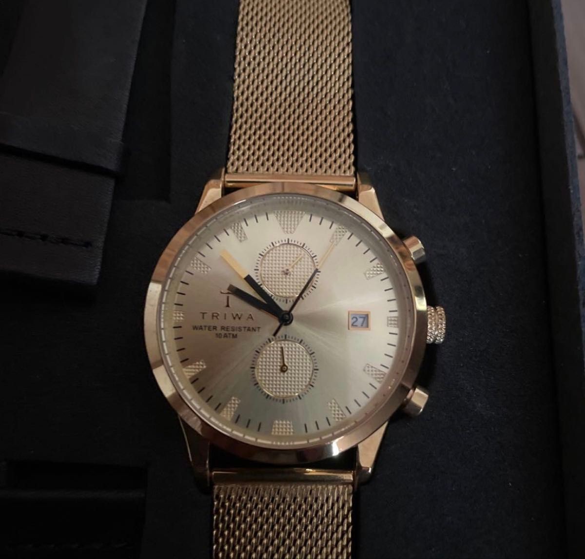 Triwa Sweden’s Masterpiece Champagne Gold Watch Rare Discontinued From Japan