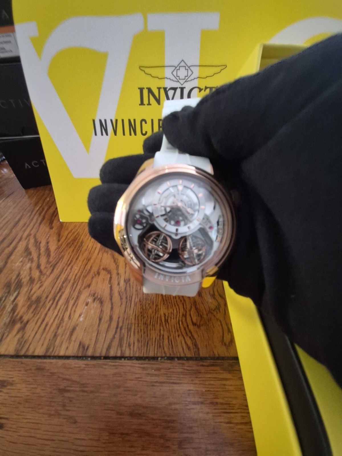 Invicta Specialty 47376 Twin-Axis Men’s Watch w/ Skeleton Dial – 46mm. White