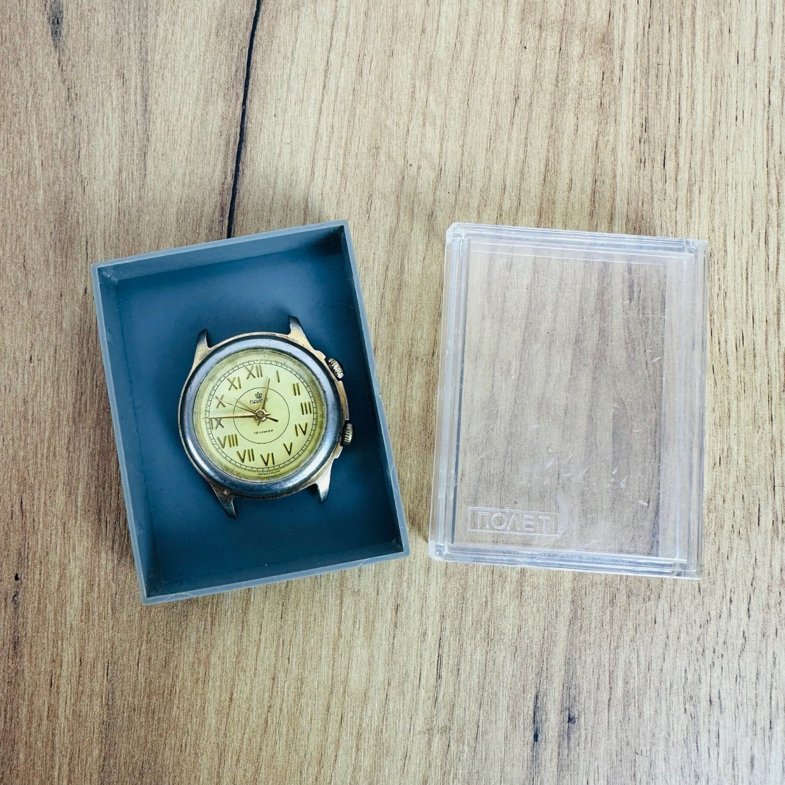Poljot Vintage Russia Manual Winding Mechanical Watch with Alarm