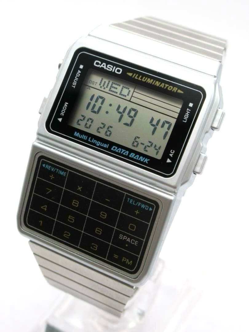 CASIO Data Bank DBC-611 Silver Retro Calculator Watch