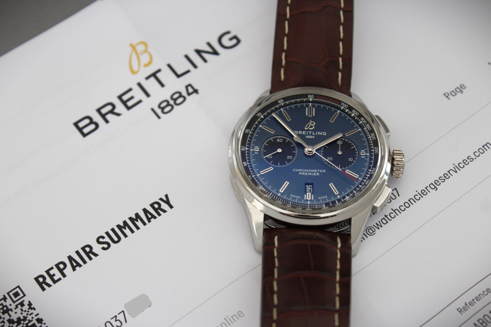 Breitling Premier B01 Chronograph 42 AB0118 2023 Full Set inc Warranty 2x Straps