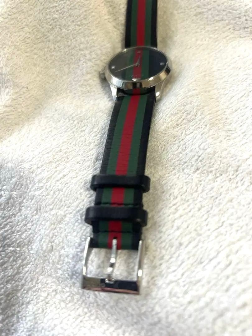 GUCCI Watch Rare G Timeless Stripe Bee