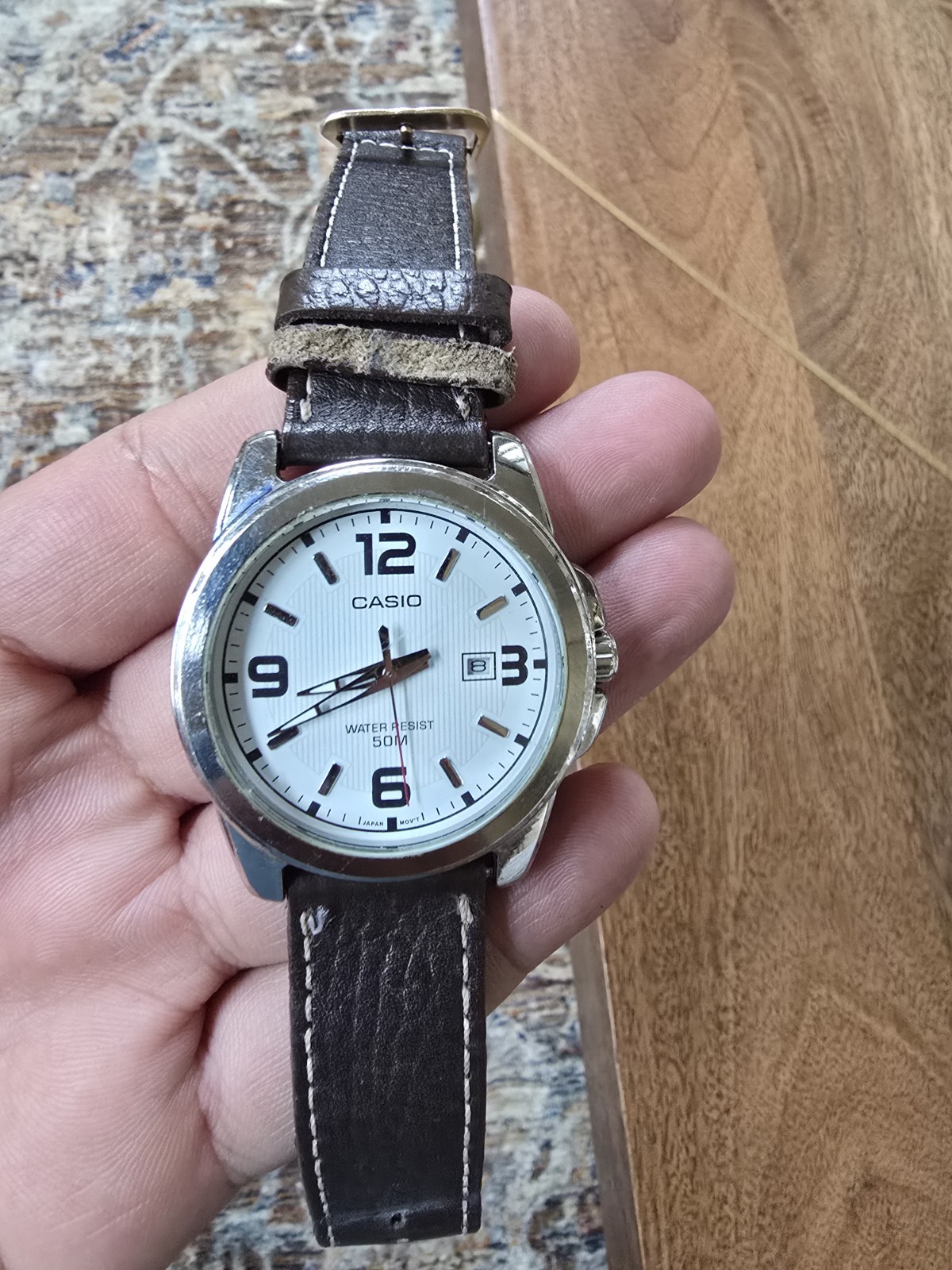 Casio Men’s Classic Quartz Watch Classic Vintage Style Stainless Steel Watch
