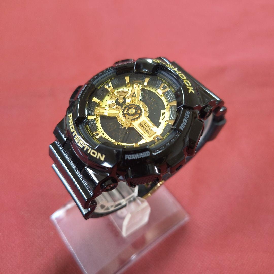 CASIO G-SHOCK GA-110GB Black Gold Watch ① 【USED】